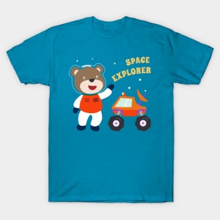 Cute bear astronaut. T-Shirt